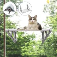 Cama De Gato Colgante Para Ventana Hamaca Solar Asiento Doble De Túnel Con Adhesivo En La Pared Sofá Para Gatos Juguete Adecuado Para Gatos Y Gatitos Tela Oxford Transpirable Capacidad De Peso 25 Kg - details 0