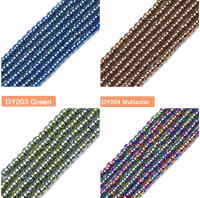 Cuentas De Hierro Morado Redondas 2mm 3mm 4mm 6mm Naturales Para Hacer Joyas DIY Pulseras Collares Colores Azul Y Oro - details 3