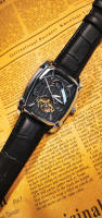 Reloj De Pulsera Mecánico De Lujo Para Hombres Con Fase De La Luna Y Tourbillon Cuarzo Skeleton Automático Manos Luminosas Correa De Cuero Tonneau Resistantes Al Choque Y Agua - details 10