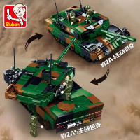 Modelo De Tanque Blindado Leopard 2A5 De 766 Piezas Sluban 1/35 Escala Para Jóvenes Constructores Y Coleccionistas De Juguetes - details 1