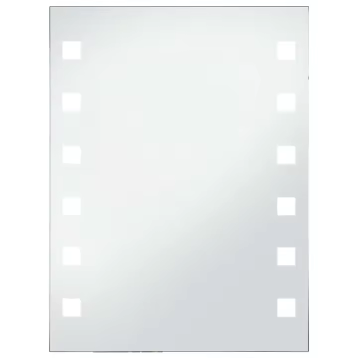 vidaXL Espejo de Pared de Baño con LED Accesorio de Maquillaje Tocador Dimensiones 50 x 60 cm, 60 x 80 cm, 60 x 100 cm - 1