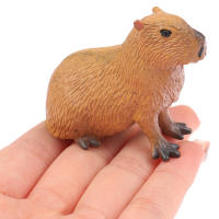 Nueva Miniatura Simulación De Animales Silvestres Adorables Figura De Acción Capybara Juguete De Colección Para Niños Regalo - details 0