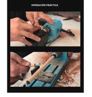 Mini Torno Eléctrico Para Madera Máquina De Pulido Y Polvo De Perlas DIY Para Buda Y Perlas Herramienta De Trabajos Manuales - details 11