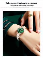 Reloj De Cuarzo Para Mujer OLEVS Movimiento Japonés Resistente Al Agua Acero Inoxidable Cerámica Lujo Reloj De Pulsera Para Damas Conjunto Popular - details 14