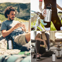 Botella Deportiva Tomshoo De Acero Inoxidable 1.05L Resistente a Fugas Ideal Para Camping Y Actividades Al Aire Libre Taza De Agua De 750ml - details 17