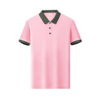 Camisa Polo Casual Para Hombres De Color Sólido Manga Corta Cómoda Para Verano Antideslizante Transpirable De Algodón Blends - details 15