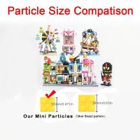 Mini Bloques De Construcción Plegables En Forma De Cerdo Lujosos Casa De Juguete Para Decoración De Puzzles Edificio Moderno Para Niños De 6 a 12 Años - details 4