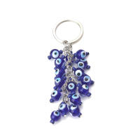 Llavero De Ojo De Suerte Con Mano De Fatima Y Mariposa Azul Para Coche Llavero Turco Con Ojo Maligno Para Hombres Y Mujeres Joyería EY138 - details 41