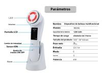 Masajeador Facial De 5 En 1 EMS Microcurrent Rejuvenecimiento De Piel Tensión Elevación LED Antiarrugas Dispositivo De Compresión Caliente Para Cuello Y Rostro - details 15