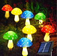 12pcs Luz Solar LED De Enchufe En Forma De Setas Para Jardín Decoración Externa Impermeable Luz De Fairy Para Camino Y Césped - details 1