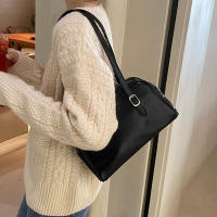 Bolso De Hombro Para Mujer Vintage Gran Capacidad Textura De Moda Bolso De Viaje Corto Chic Bolso Hobo Diseñador Bolso Solidario De Brazo - details 25