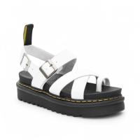 Sandalias plataforma negro y blanco para mujer pulsera tobillera planta acolchada ajuste hebilla muy comodas y ligeras para mujer tendencia 2025 dana - details 4