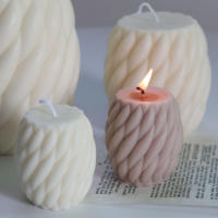 Molde De Velas De Silicona 3D Rotativo Con Gotas De Lluvia Para Artesanía Y Candles Aromáticos Molde De Hueso De Plata Para Resina Y Jabón - details 5
