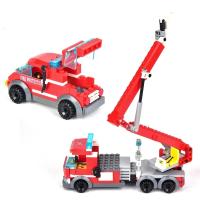 Bloques De Construcción De La Ciudad Serie Estación De Bomberos Con Camión Helicóptero Barco Juguete Asamblea Para Niños Regalos - details 5