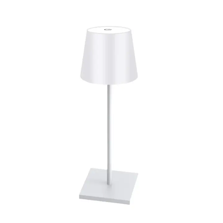 Lámpara De Escritorio LED Clásica Luz De Mesa Inalámbrica Impermeable Con Carga USB Y Control Táctil Para Ambiente De Restaurante Y Oficina - 1
