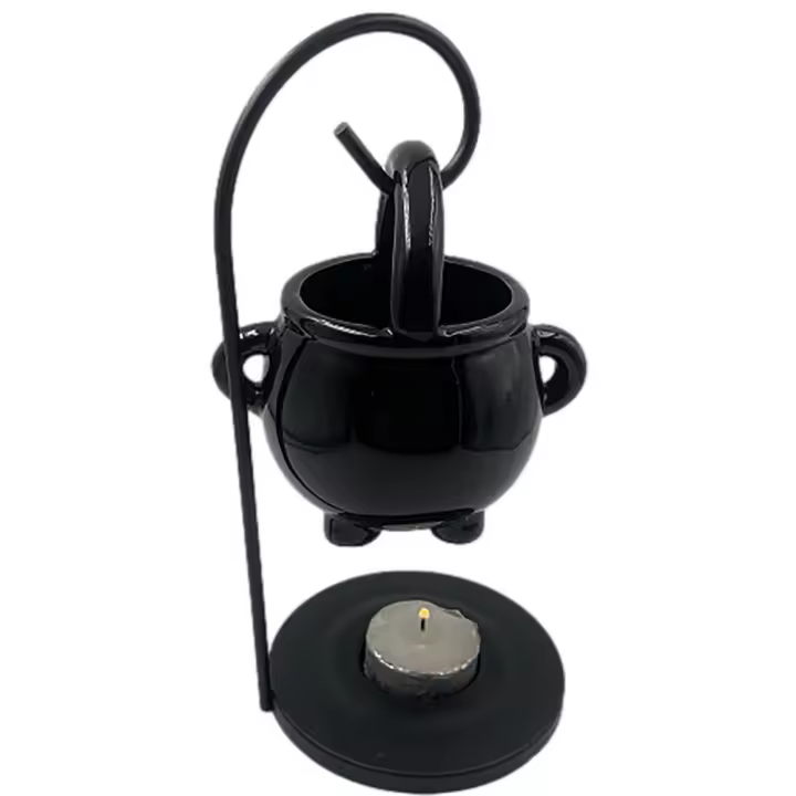 Soporte De Vela Calda De Hechicera Diffusor De Aroma De Incienso Cerámica Y Metal Decoración Para El Hogar Suministros De Brujería Calda Colgante - 1