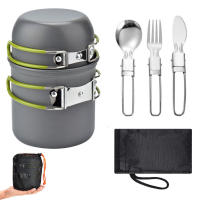 Kit De Cocina Para Camping Y Viajes Ultraligero Con Suelo Y Utensilios De Cocina Set De Olla Para Senderismo Y Pícnic - details 11