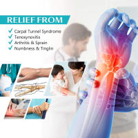 1PCS Soporte De Muñeca Para Tunnel Carpal Con 2 Correas Y Splint Metálico Estabilizador Alivia La Tenosinovitis Y Artritis - details 9