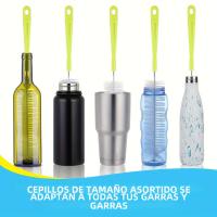 Cepillo De Paja 8pcs Para Limpieza De Cocina Multipropósito Eliminación De Manchas De Té Sin Esquinas Muertas Para Botella De Agua Y Vaso De Té - details 3