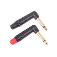 Conector De Micrófono De Plata En Bruto Y Oro 1/4 Pulgada Plug Microfono Angulo Recto Jack 6.35MM Mono 6.5MM Macho Conector - details 4