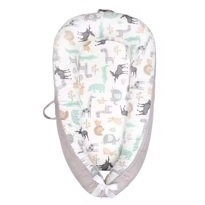 Cuna Portátil LUKE LULU With Cama Media Plegable Biónica Cojín De Sueño Para Bebe Material De Algodón Adecuado Para 0-6m Hasta 4-6años Cuatro Estaciones - 1