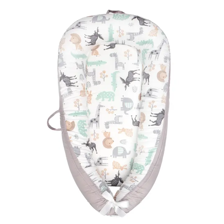Cuna Portátil LUKE LULU With Cama Media Plegable Biónica Cojín De Sueño Para Bebe Material De Algodón Adecuado Para 0-6m Hasta 4-6años Cuatro Estaciones - 1