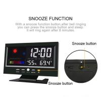 Reloj De Alarma Estación Meteorológica Pantalla Color De Pantalla Individuo Y Exterior Temperatura Humedad Voz Activada Reloj - details 1