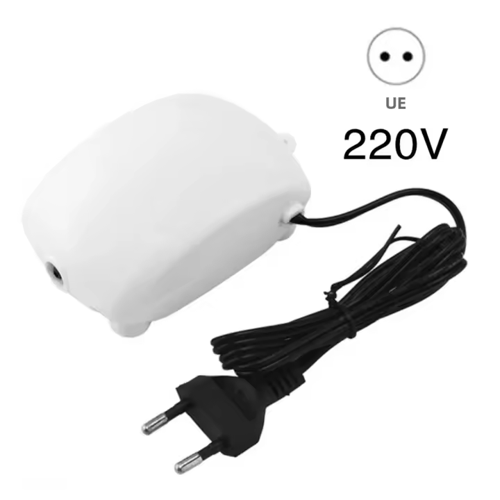 Bomba De Oxígeno Portátil Para Pesca Y Acuario Con Linterna Recargable USB 3000mAh Aerator Para Tanque De Peces Tamaño Compacto - 1