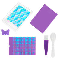 Kit De Pintura Diamante Con Organizador Y Cuchara Para Principiantes Herramientas De Dibujo DIY Con Tapa Y Caja De Almacenamiento Para Decoración De Mariposa - details 6