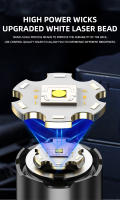 Linterna LED Recargable USB Multifuncional Con Zoom Telescópico Y Luz Brillante Para Exteriores Impermeable - details 3