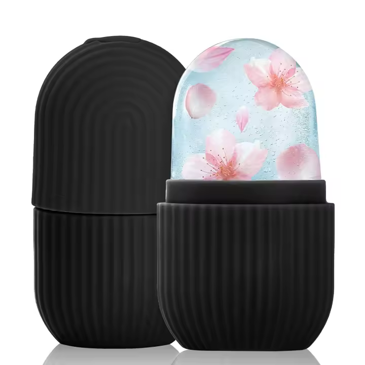 Molde De Hielo Portátil De Silicona Herramienta De Masaje Refrescante Para El Rostro Durable Herramienta De Cuidado De La Piel - 1