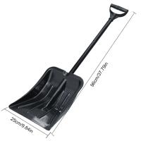 Shovel De Aleación De Aluminio Ligera Para Jugar En Familia Con Mango Gran Capacidad Para Eliminación De Nieve Color Negro - details 7