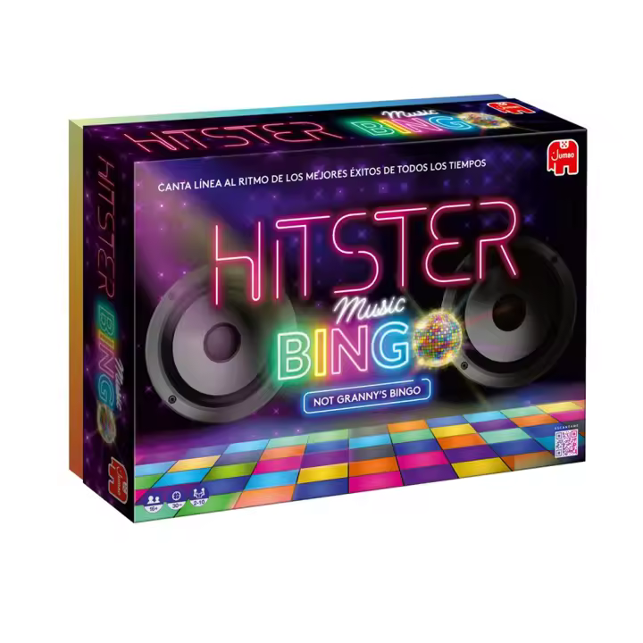 Juego Hitster Bingo. ¡Vive la emoción del bingo en esta nueva edición de Hitster! ¡el juego de los grandes exitos musicales! (Diset 1110100359) - 1