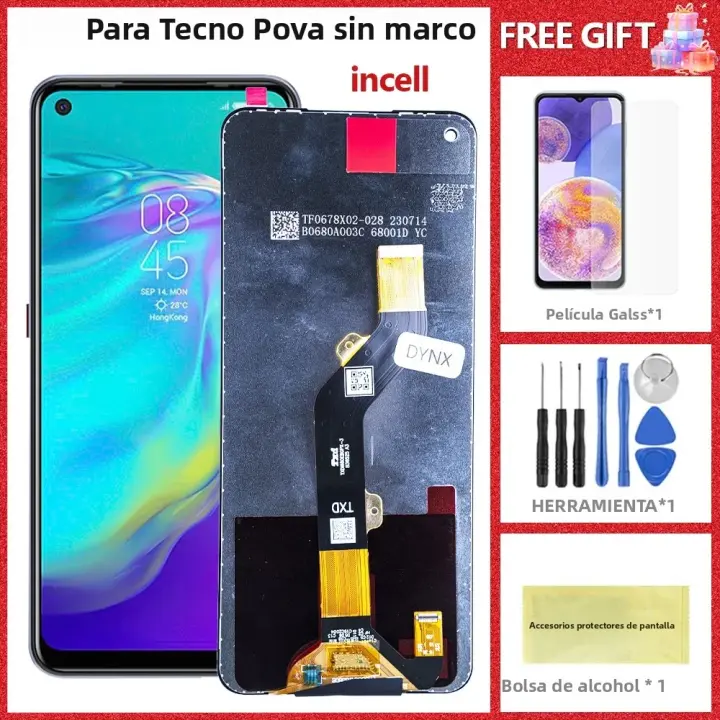 Pantalla LCD De 6.8" Para TECNO Pova LD7 Panel De Toque De Pantalla Y Digitizador De Repuesto Compatible Con Tecno Pova LD7j IPS Sin Arrugas Ni Pixels Muertos - 1