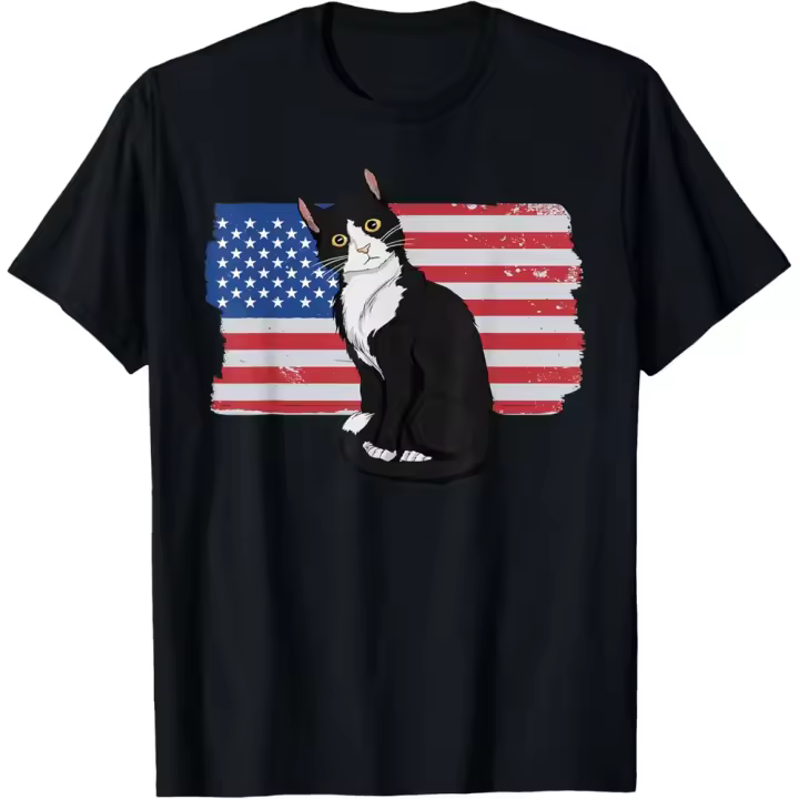 Camiseta de Manga Corta, 100% Algodón, Ropa Unisex para Hombres y Mujeres en 5 Tallas, Camiseta Negra, Cuello redondo con estampado. - 1
