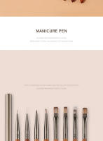 Cepillo Para Uñas Profesional De Nylon Para Diseño De Arte De Uñas Acrílicas UV Gel Puntos Manicura Herramientas De Maquillaje - details 1