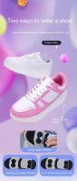 Zapatos De Rollers Para Niños Y Niñas Con Cuatros Ruedas Zapatillas Deportivas Al Aire Libre Para Niños Y Niñas a Prueba De Agua Transpirables De Cuero - details 2