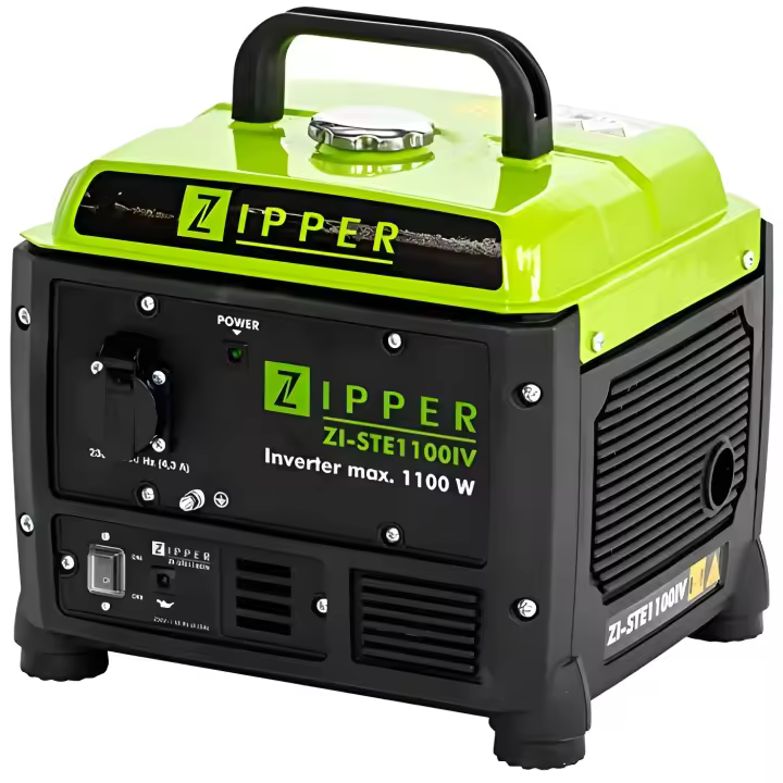 Zipper ZI-STE1100IV - Generador de corriente (4 tiempos, 12,8 kg) - 1