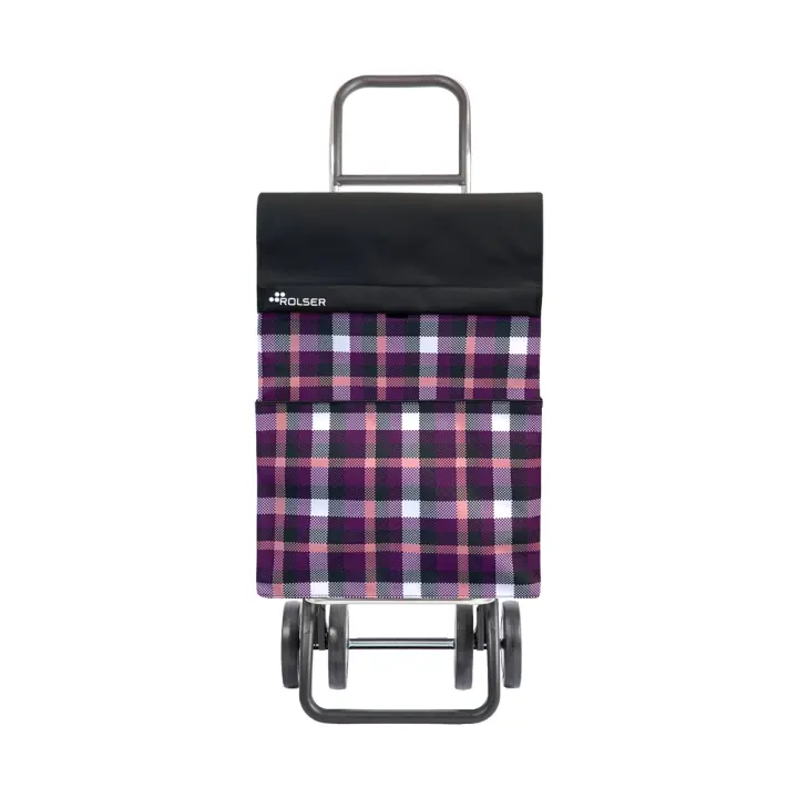 Rolser - Carro Jean Scottish 4 More - Aluminio - 4 Ruedas - Bolsa Gran Capacidad - 1