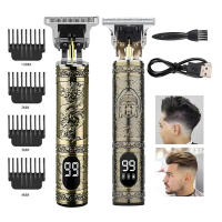 Afeitadora Eléctrica Vintage T9 Para Barba Y Cabello De Viaje Recargable Por USB Trimmer De Corte Para Hombres - details 5