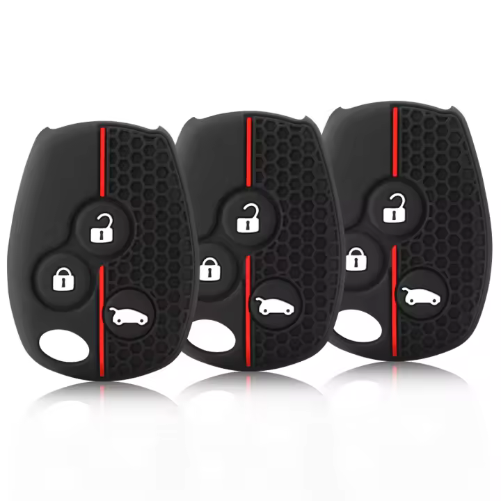 Funda De Llavera De Coche En Silicona Para Renault Trafic Clio Duster Logan Dacia Sandero Nissan Terrano Almera - 1