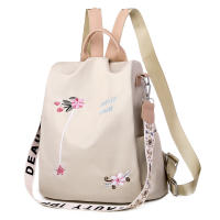 Mochila de moda para mujer, estilo coreano, moderna, de tela Oxford, antirrobo, con colgante - details 38
