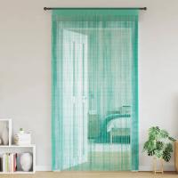 vidaXL Cortinas de tiras 2 uds 140x250 cm en color Multicolor/Azul claro/Antracita y más | protección solar decorativa para ventanas hogar oficina dormitorio fácil de instalar - details 5