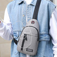 Bolsa De Pecho Para Hombre Nueva De Lona De Nylon Estilo Casual Y Deportivo Con Correa Cruzada Y Cierre De Cremallera - details 4