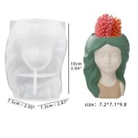 Molde De Silicona Para Vaso De Hueso De Mujer DIY Hecho a Mano Florero Epoxy Resina Plástico Decoración Del Hogar - details 1
