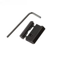 Adaptador De Tangente Táctica 11mm a 20mm Montura De Ranura Picatinny Base De Montaje En Snap in Color Negro Aluminio 6061 - details 4