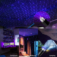 Proyector De Estrellas Galácticas USB Iluminación Nocturna LED Para Techo Habitación Coche Decoración Fácil De Instalar Y Operar - details 6
