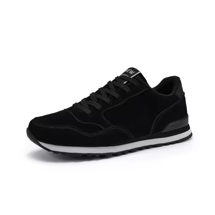 Zapatos De Correr Para Hombre Nuevo En Cuero Ligeros Y Cálidos Para Invierno Zapatillas Unisex Deportivas Con Cordones Suaves Y Antideslizantes Talla 37-47 - 1