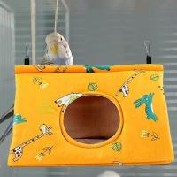 Nido De Pavo Real Peonía Para Periquitos Y Cacatúas Casa De Descanso Invierno Cálido Hamaca Colgante De Peluche Escondite Para Pájaros Accesorios De Jaula - details 1