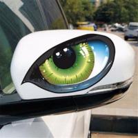 2Pcs Pegatinas De Coche 3D Estéreo Reflector Ojos De Gato Creativo Pegatina Universal Para Espejo Retrovisor Adhesivo Para Coche - details 0